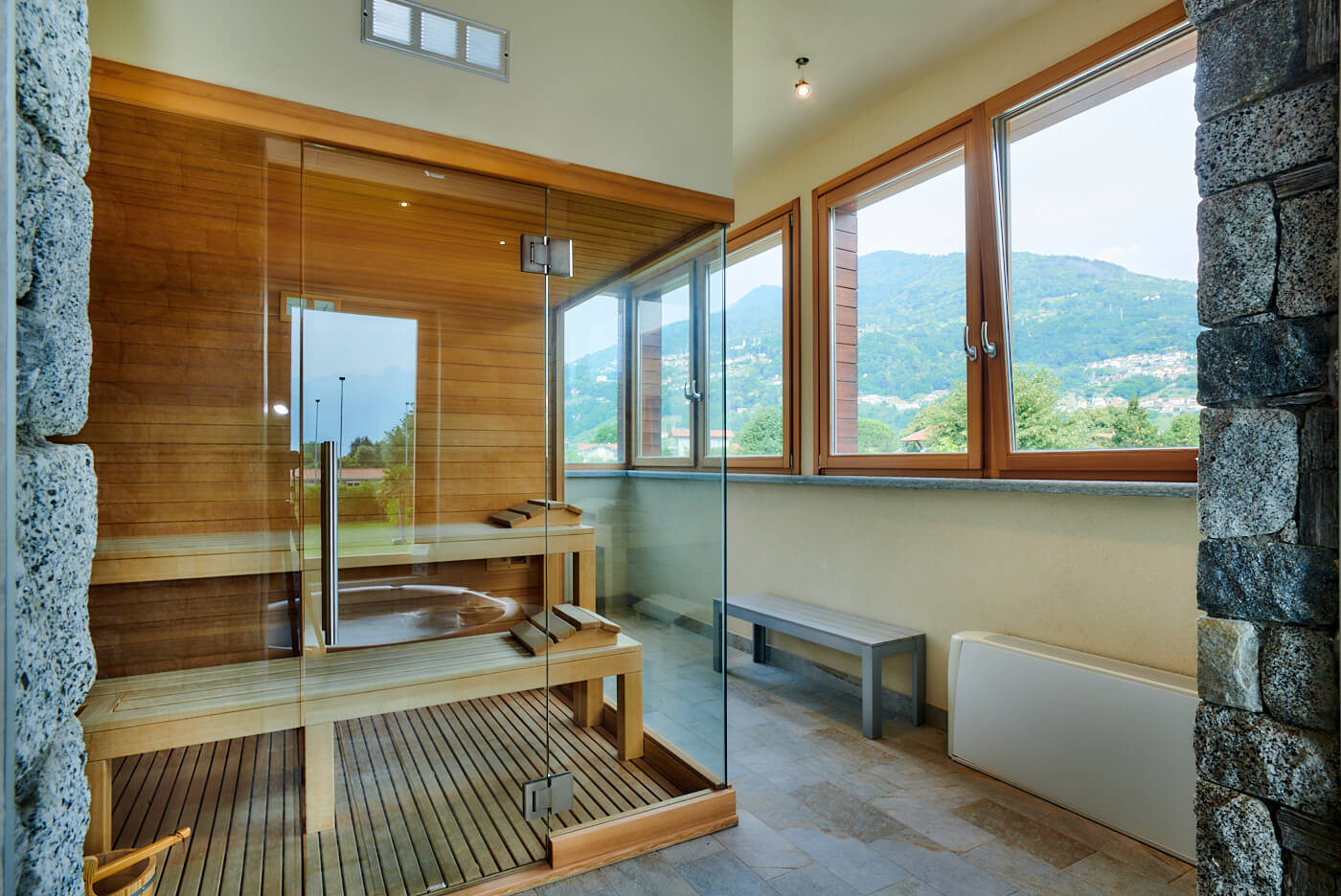 sauna dell'hotel Tullio sul lago di Como